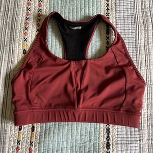 Oiselle double breasted bra redwood color size 8